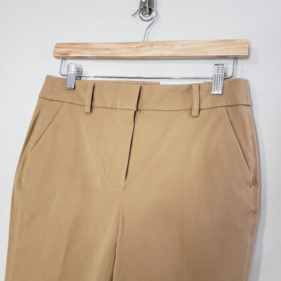 Chico's Size 00 XSmall Tan Dress Straight Leg Cropped Ankle Pants NWT - Picture 2 of 9